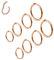 8 piercings de nez en acier inoxydable 6/8/10/12 mm 16 g Or rose Pour homme et femme Septum Anneau de nez Boucles d'oreilles Lèvres de nez Or rose Piercing de lèvre Créoles