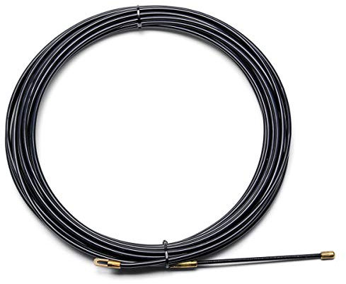 TuToy 5-25M 4Mm Nylon Wire Cable Puller Snake Push Fish Tape Reel Conduit Duct Rodder - 30M