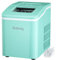 COSTWAY Eiswürfelmaschine Ice Maker 12KG/24H, Eismaschine Eiswürfelbereiter inkl. Eiswürfelschaufel / 9 Eiswürfel in 8 min / 1,6L Wassertank / 120W / 31x22x30cm (Grün)