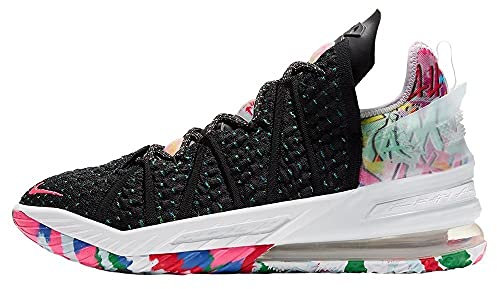 Nike - Lebron XVIII - CQ9283002 - Colore: Rosa-Bianco-Nero - Taglia: 42 EU
