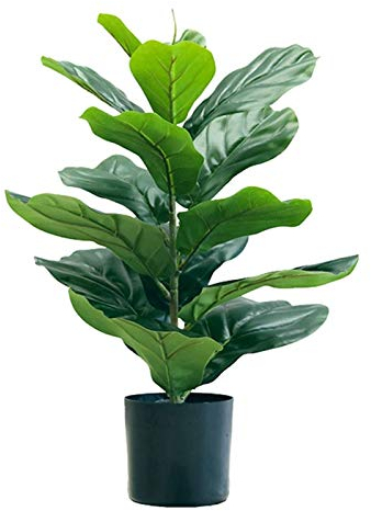 XXXXW Handgefertigt Künstliche Klavierblätter, Gummi-Baum, grüne gefälschte Pflanzen für Zuhause- und Büro-Dekor Bonsai Künstlich (Color : A)