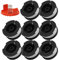 SHANQ 8 Pack 1.65mm / 0.065 Inch Nylon Strimmer Line for Black and Decker, Round Core Black and Decker Strimmer Wire, Autofeed Trimmer Strimmer Spool – 1.65mm x 9m
