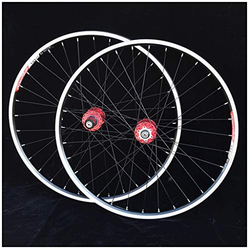 Fahrrad Laufradsatz MTB Fahrrad Laufradsatz 26/ 27,5 Für Mountainbike Doppelwandfelge 32H Scheiben- / V-Bremse Aluminiumlegierung Card Hub 9-11 Geschwindigkeit Abgedichtetes Lager QR