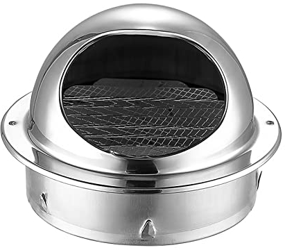 Edelstahl Lüftungsgitter,Ø50-300mm,Rund Belüftungsgitter,Abluftgitter Außengitter Belüftung Entlüftungsgitter Entlüftung,für Wohnmobil Badezimmer Küche Schränke,Dauerhaft (110mm/4.33in)