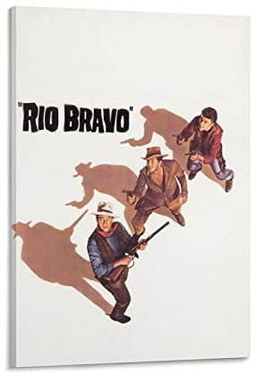 Rio Bravo Classic Movie Poster Wall Art Painting Canvas Prints Decor Poster Artworks 08x12inch(20x30cm)
