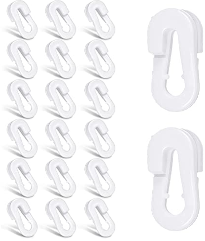 Fußball Netzclips, Fußballnetz Clips, Fußball Tor Zubehör, Kunststoff Tor Netz Clips, Kunststoff Netzclips, Weiße Fußballtor Zubehör für Outdoor-Sportarten,Fußballnetze und Tennisnetze, 20 Stück