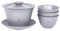 iBasingo Titanium Gaiwan Kung Fu Tea Cup and Saucer with Lid Chinese Traditional Tea Set Double Walled Durable Tea Bowl Teacup with Cover Lightweight Outdoor Camping Home Garden Metal Tureen Ti3124D
