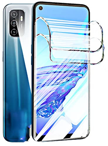 Stejnhge Protector Pantalla para Oppo A53 4G / Oppo A53s 4G (6.5) | 2pcs Película de Hidrogel Flexible de TPU, Pantalla Curva Película Protectora, Fácil instalación, Sin Burbujas