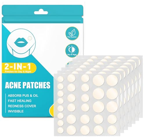 Home Holic 528PCS Pimple Patches Acne Patch Unsichtbare Natürliche Hydrokolloid Akne Patches Mit Teebaumöl Und Salicylsäure Tag Und Nacht 2-In-1 Wasserdicht Absorptions Pickel Patch (528 pcs)