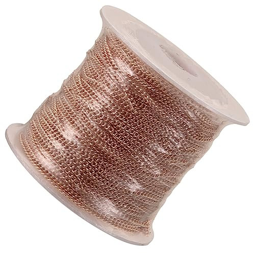 COHEALI 1 Rolle Kupferkette Selber Machen Diy-ketten Kette Choker Halskettenkette Aus Kupfer Anhänger Pendel Halskette Ohrringe Diy-kette Kettenverlängerungsschwänze Die Kette Bastelbedarf