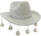 Disco-Cowboy-Hut, Glitzer, Disco-Kugel, Cowgirl-Hut für Damen und Herren, Nachtclub, Karneval, Party, Cosplay, Kostüm