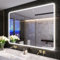S'bagno 100x70cm Bathroom Mirror with LED Lights, Bluetooth LED Mirror Bathroom, 3 Colors Dimmable, Anti-Fog, HD Tempered Glass, IP44 Waterproof, Horizontal/Vertical