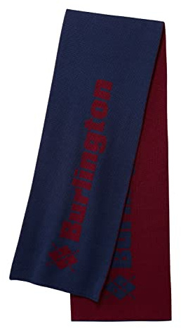 Burlington Logo Schal Blickdicht Schurwolle