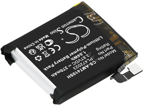TCTK Akku 270mAh Kompatibel mit [Amazfit] GTS 4 Mini Ersetzt PL472023