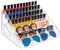 Jinavoty Présentoir de vernis à ongles en acrylique transparent pour lunettes, huiles essentielles, rouge à lèvres (7 niveaux)