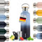 Blumtal Thermosflasche 1L - doppelwandige Trinkflasche Edelstahl 1L - Isolierflasche 1L BPA frei - Edelstahl Trinkflasche 1L/Teeflasche - Trinkflasche Thermo 1L - Thermos 1L - Grey Blue & Dark Ocean