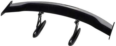 Blueshyhall Heckspoiler Mini, 30 cm Auto Spoiler Wing Universal, PVC, Schwarz Glänzend, Grau, Selbstklebend, Heck, Zerstörungsfrei, Auto Deko Außen