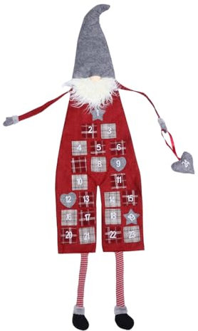 Weihnachts-adventskalender Zum Aufhängen Mit Zwergenpuppe Tisch Und Wanddekoration Für Kinder Und Erwachsene