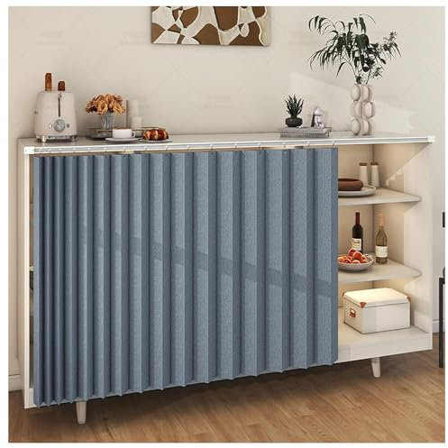 BLUEZY Schrankvorhänge Für Küche, Kleiderschrank, Badezimmer, Staubdichter Vorhang Für Regale, Wandpaneele, Regal Vorhang, Coffee Shop Vorhang, Schrank Schatten Vorhang D,W100x H70cm