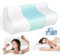 JINXIA Kühlendes Memory-Schaum-Kissen, Ergonomisches Orthopädisches Konturkissen zur Nackenunterstützung, Nackenkissen für Seiten-/Rücken-/Bauchschläfer