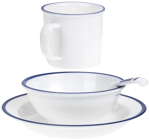 MGHRUE 1 Juego De Vajilla China De Melamina, Apta para Microondas, Platos para Comida, Platos para Acampar, Vajilla Irrompible, Tazas Y Platos para Acampar