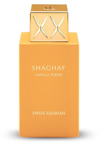 Swiss Arabian Shaghaf Vanilla Toffee Eau de Parfum Unisex 75ML - Eine dekadente Süße von buttrigem Toffee und reichhaltigem Arabica-Kaffee - Verführerischer süßer Duft