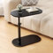 AHSBND Side Table Lifting Laptop Desk: C Shaped End Tables Adjustable Height 360° Swivel Tabletop That Slide Under Bedside Nursing for Coffee Couch Sofa Bathtub (Lift Black)
