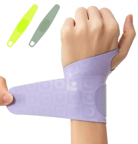 Adjustable Wrist Brace for Pain Relief, Carpal Tunnel & Tendonitis Support – Ergonomic Compression, Breathable & Anti-Slip Design, Fits Left & Right Hand, Ideal for Sports, Gaming & Office Use Purple