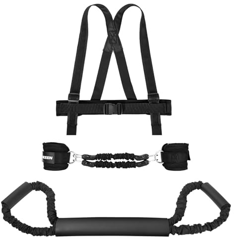 Hikeen Pro Box-Widerstandsbänder zur Reduzierung der Reibung, verbesserter Komfort, verstellbare Weste, Schattenbox-Widerstandsbänder – Ganzkörper-Fitness-Workout zur Verbesserung der explosiven Kraft