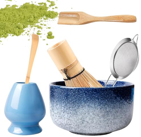 6 Pezzi Matcha Whisk, Frusta Matcha, Matcha Kit, Matcha Set Con 2 Cucchiai Di Matcha E Porta Frullino E Fruste Per Matcha, Matcha Bowl, Set Da Tè Per Preparare E Matcha