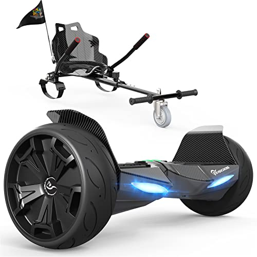 EVERCROSS Hoverboards mit Kart, 8,5 Hover Board Kinder mit Bluetooth, APP Steuerung, All Terrain Self Balancing Scooter mit Hoverkart für Teenager Erwachsene