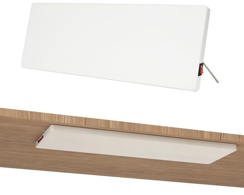 Byecold Infrarotheizung Standgerät 90 Watt, Infrarot Elektroheizung Heizplatte, Heizgerät gegen Schimmelbildung, Schreibtischheizung, Untertischheizung, Fußwärmer