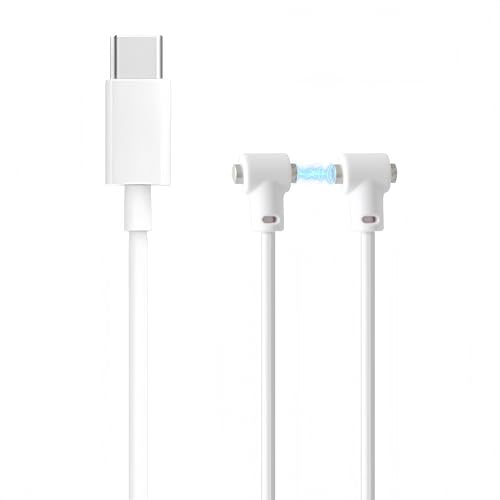 Cargador Magnético Universal para Masajeadores Íntimos, Cable de Carga Rápida USB tipo C 80cm con Puerto Ajustable Compatible con Satisfyer y otros vibradores (1 Piezas)