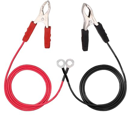 Jumper Cables - ABS & Copper, 3.2 Ft Alligator Clips | Heavy-Duty Electric Fence Wire Connector For Cars, Courtyards, Gardens, Wildlife Protection, Power Supply, Motor Connection