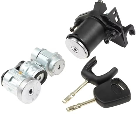 Interrupteur d'allumage Compatible Avec Ford Pour Fiesta Mk5 Pour Fusion Barillet D'allumage Porte Lock Avec 2 Clés Interrupteur Serrure Serrure Coffre 1479660