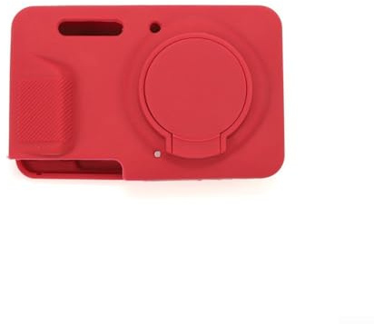 Custodia protettiva in morbido silicone per Kodak Pixpro FZ55, antiurto, con protezione per obiettivo, antipolvere, colore rosa, blu, nero (rosa rosso)