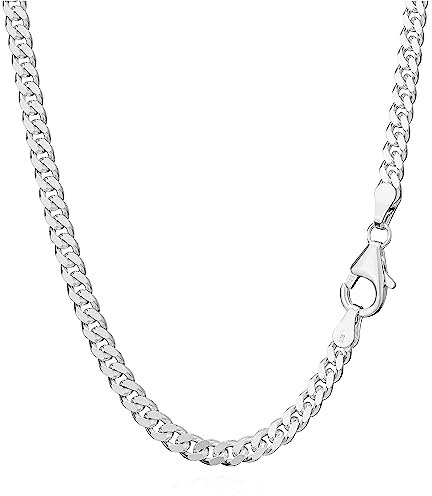 NKlaus 925 chaîne en argent sterling PANZERKETTE 55cm chaîne royale 3,30mm de large 14,9gr 1831