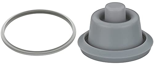 WMF Plus Junta de Goma para Tapa, Silicona, Gris, 22 cm + 37.9210.9502, Junta indicador cocción para Olla rápida
