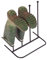 Neo Steel Black Powder Coated Boot Rack 2 & 4 Pairs Wellie Welly Holder Stand Storage (2 Pair)