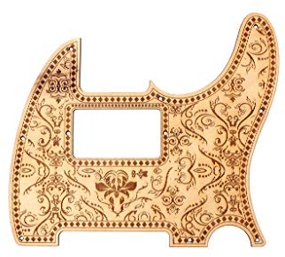 Alnicov 8-Loch-Telecaster-Schlagbrett für Telecaster-Gitarre, florales Design, Ersatz für FD Standard-Telecaster-Teil