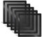 120mm 140mm PC Fan Dust Filter Magnetic Frame Computer Fan Grills Black Dust Mesh PC Cooler Filter Screen Dustproof Case Covers 5 Pack (140140mm)