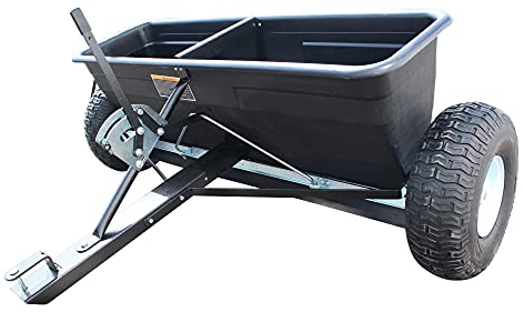 SECURA Anhängestreuer Salzstreuer Düngerstreuer 80KG kompatibel mit Motec Rasentraktor