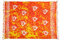 SAIVONA Pareo Sarong Strandtuch Damen - Wickelrock Strand - Handtuch Blickdicht als Wickeltuch oder Handtuchkleid und Wickelkleid Damen - Handarbeit aus Fair Trade Herstellung Batik Blume Orange