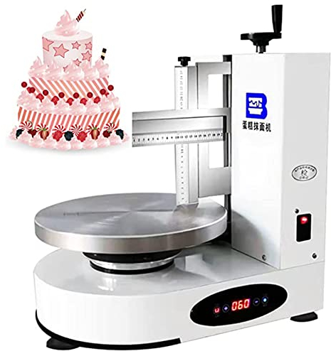 SSQUZA Kit De Decoración De Pastele Plato Giratorio para Tarta Ajustable Raspador De Crema Pastel para Decoración Edge Herramienta DIY Bricolaje Pulidor para Cream,220V