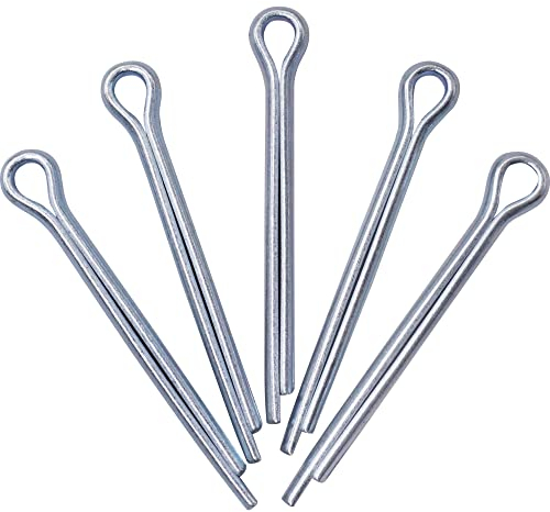 SKIR'CO (40 Stück) Splinte aus verzinktem Stahl 4 x 40 mm, Splinte, DIN 94, Metallsplinte