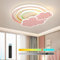 KZT LED Deckenleuchte Kinderzimmer Dimmbar Deckenlampe mit Fernbedienung Junge Mädchen Wolken Regenbogen Nachtlicht für Schlafzimmer Wohnzimmer Babyzimmer Balkon 3000K-6000K Deckenbeleuchtung