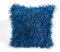 Egurs 2er Set Kunstfell Kissenbezug Langhaar Plüsch Kopfkissenbezug ZierKissenbezug Flauschig Felloptik Dekorative Kissenbezüge Kissen Couchkissen Künstlich Pelz Throw Kissenhülle Blau