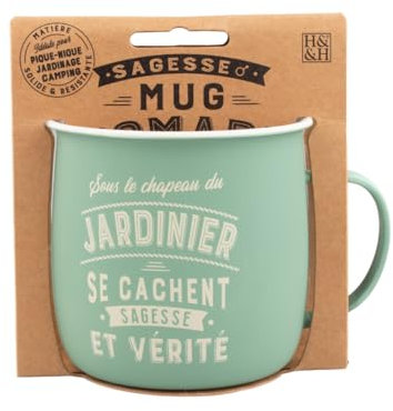 MUG NOMADE - Mug à thé et café personnalisé Jardinier - cadeau pour Homme et Femme, Pastel