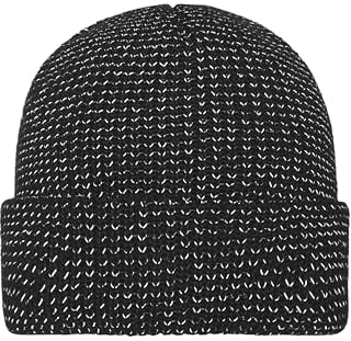 myrtle beach Reflective Winter Beanie - Strickmütze mit reflektierenden Akzenten | Farbe: black | Grösse: one size