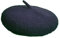 Generic Baskenmütze für Katzen und Hunde, kreatives Haustier-Wollkappen-Zubehör, Katzenzubehör, Wollmütze (Marineblau)